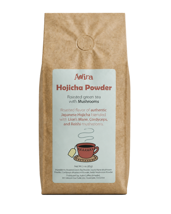 Hōjicha Powder with Mushrooms
