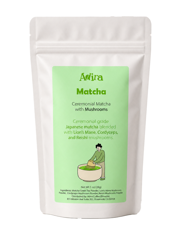 Ceremonial Matcha with Mushrooms
