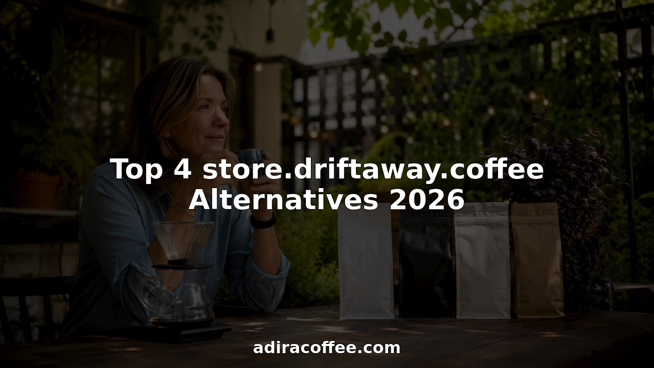 Woman tasting coffee from different subscription brands