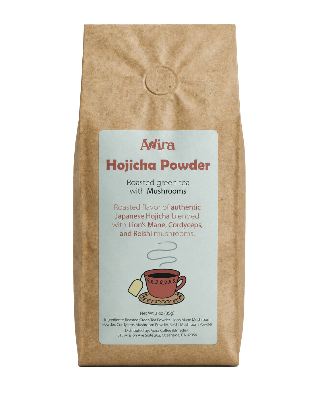 Hōjicha Powder with Mushrooms