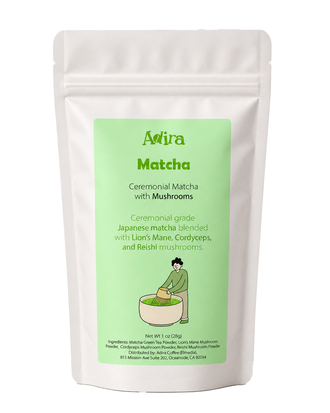 Ceremonial Matcha with Mushrooms